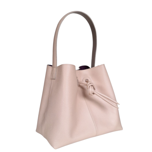 Bolso en cuero para mujer Bianca color nude
