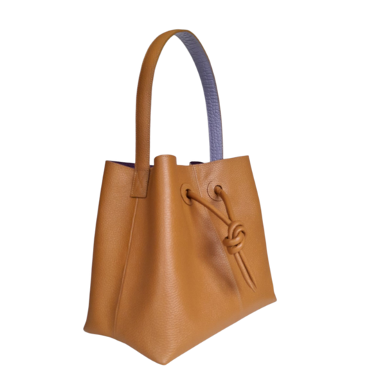 Bolso en cuero para mujer Bianca color miel