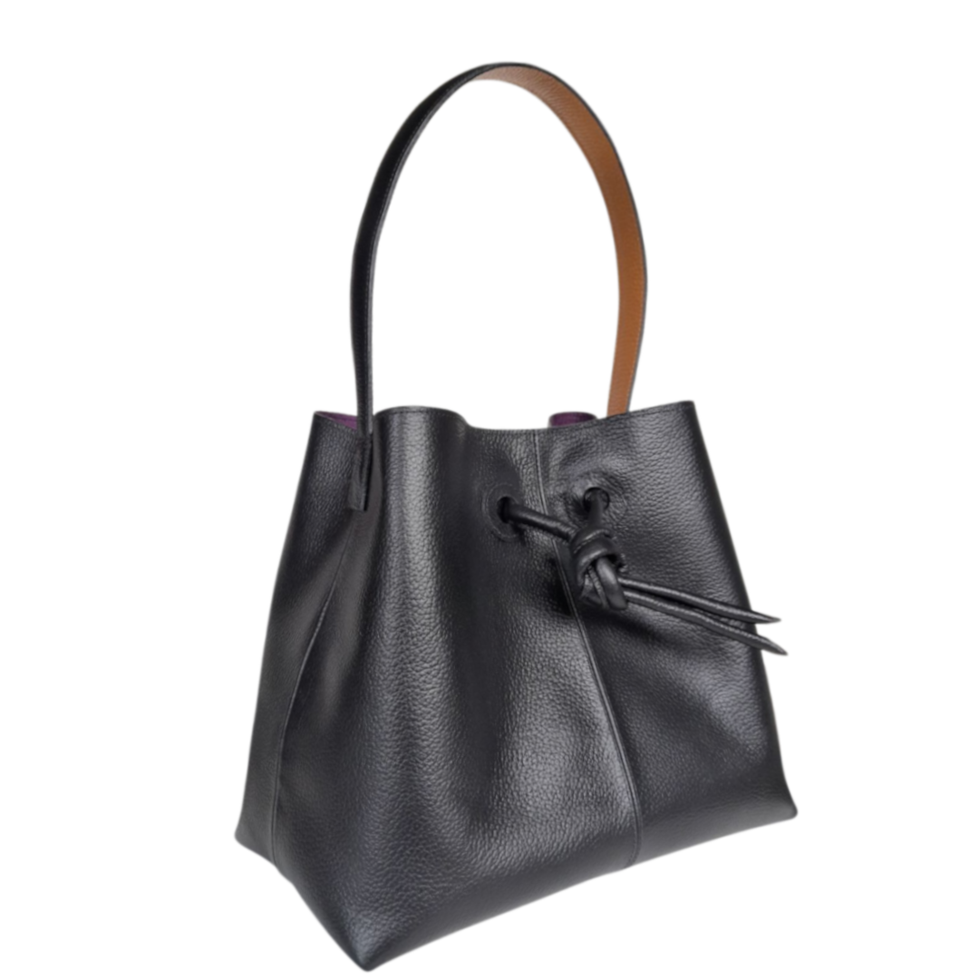 Bolso en cuero para mujer Bianca color negro