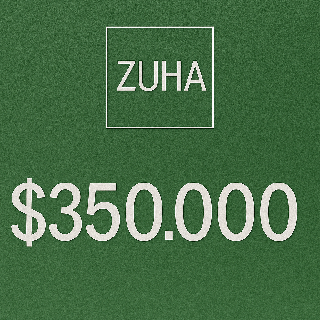 Tarjeta regalo $ 350.000 ZUHA
