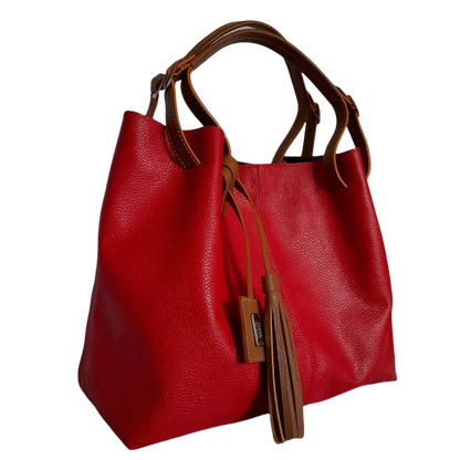 Bolso en cuero para mujer Adelle Rojo ZUHA – ZUHA COLOMBIA