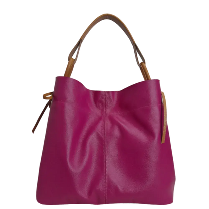 Bolso en cuero para mujer Aubrey Fucsia